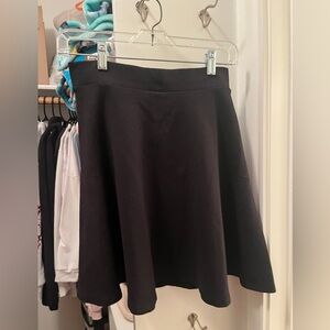 Black Flared Women's Skirt - Classic A-Line